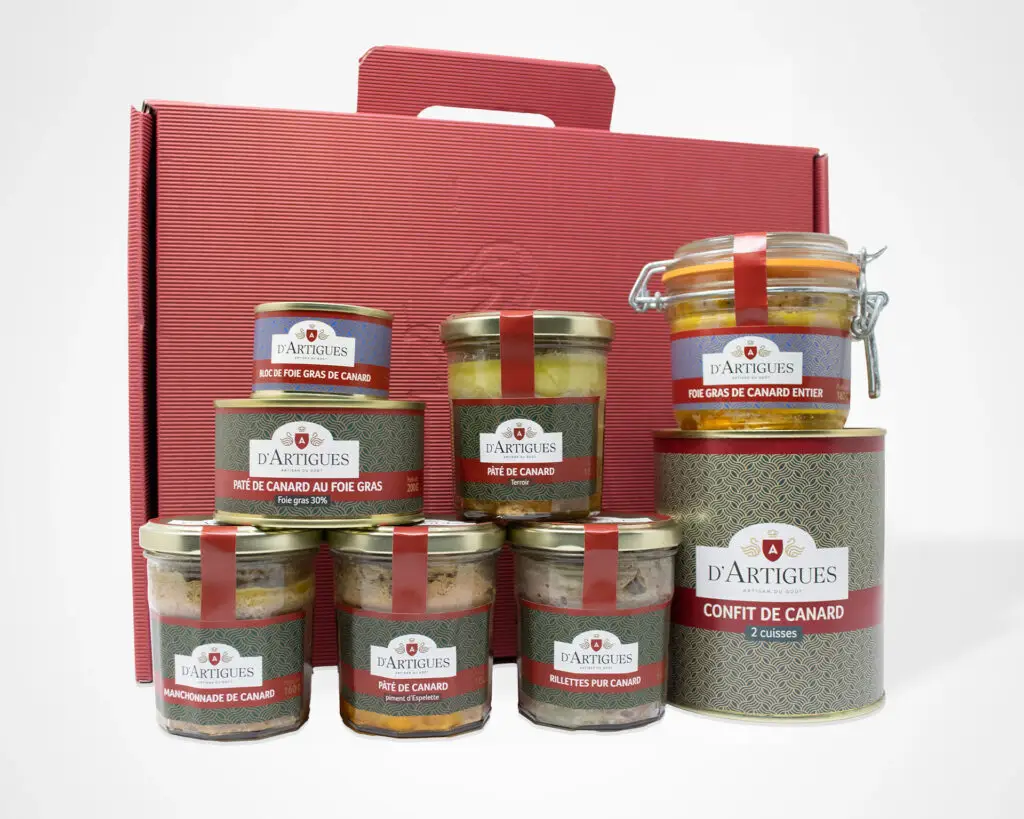 Coffret de produits de la société d'Artigues