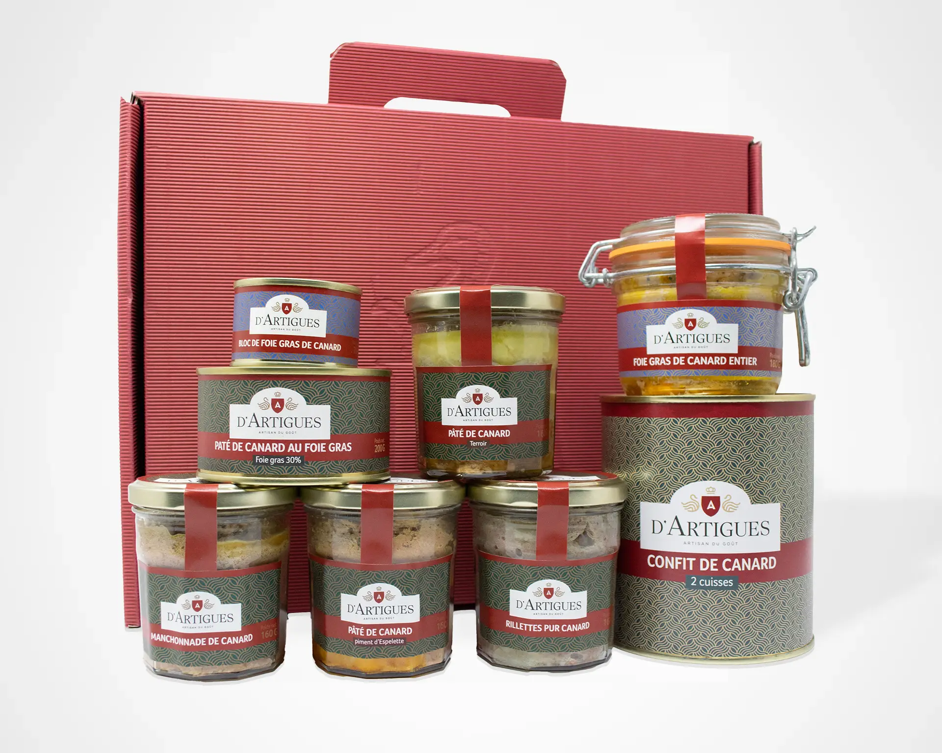 Coffret de produits de la société d'Artigues