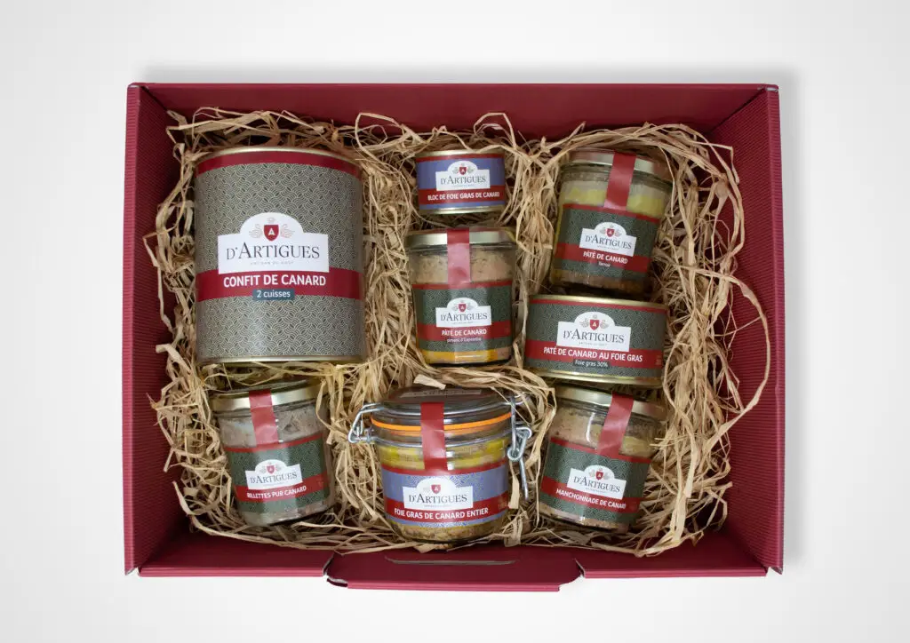 Panier de produits de la société d'Artigues