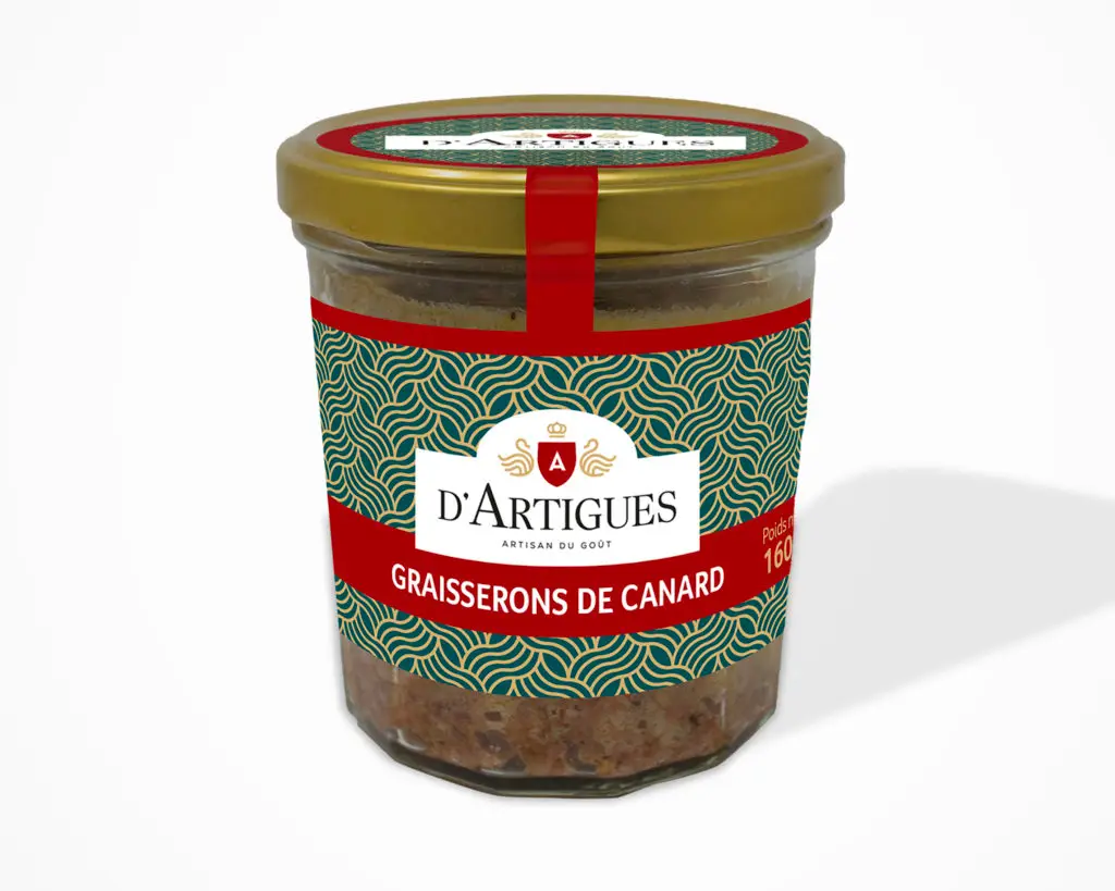 Bocal de graisserons de canard d'Artigues