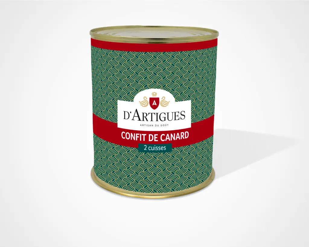 Conserve de confit de canard d'Artigues