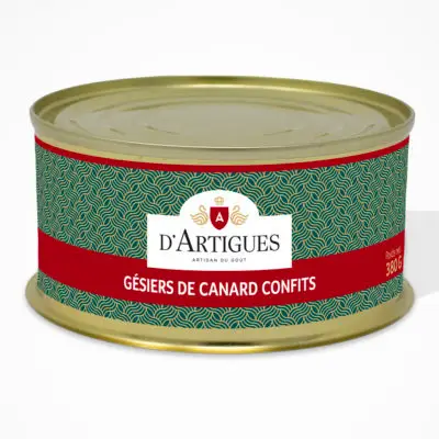 Conserve Gésier de canard confits d'Artigues