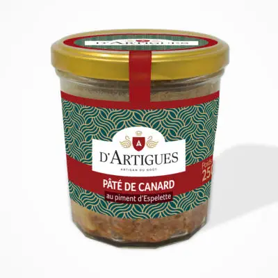 Bocal de pâté de canard au piment d'Espelette d'Artigues