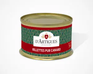 Conserve de rillettes pur canard d'Artigues