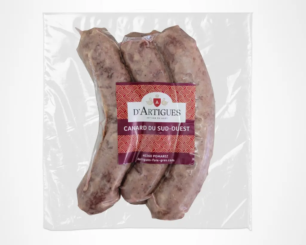 Saucisse de canard sous vide d'Artigues
