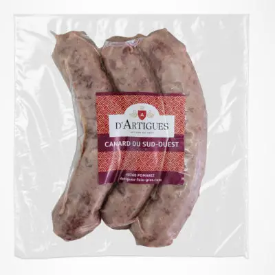 Saucisse de canard sous vide d'Artigues