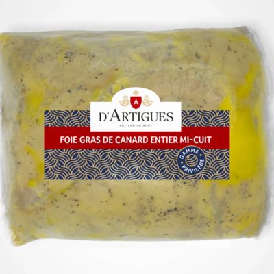Foie gras de canard entier mi-cuit sous vide d'Artigues