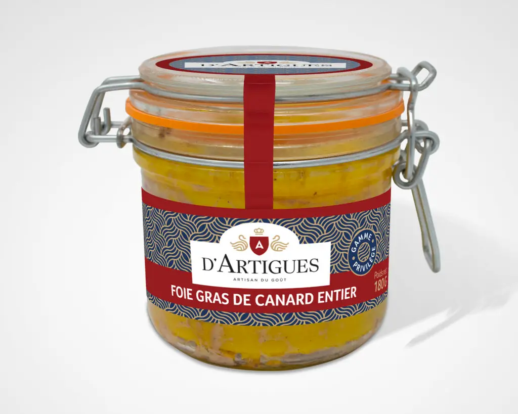 Bocal de foie gras de canard entier d'Artigues