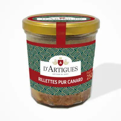 Bocal de rillettes pur canard d'Artigues