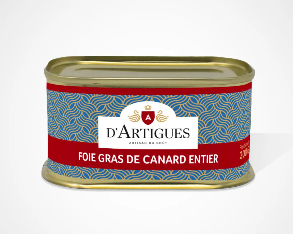 Conserve de foie gras de canard entier d'Artigues