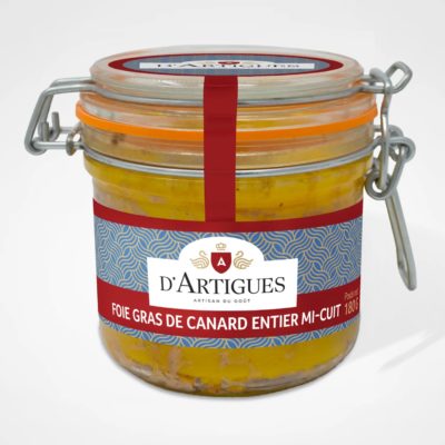 Bocal de foie gras de canard entier mi-cuit d'Artigues