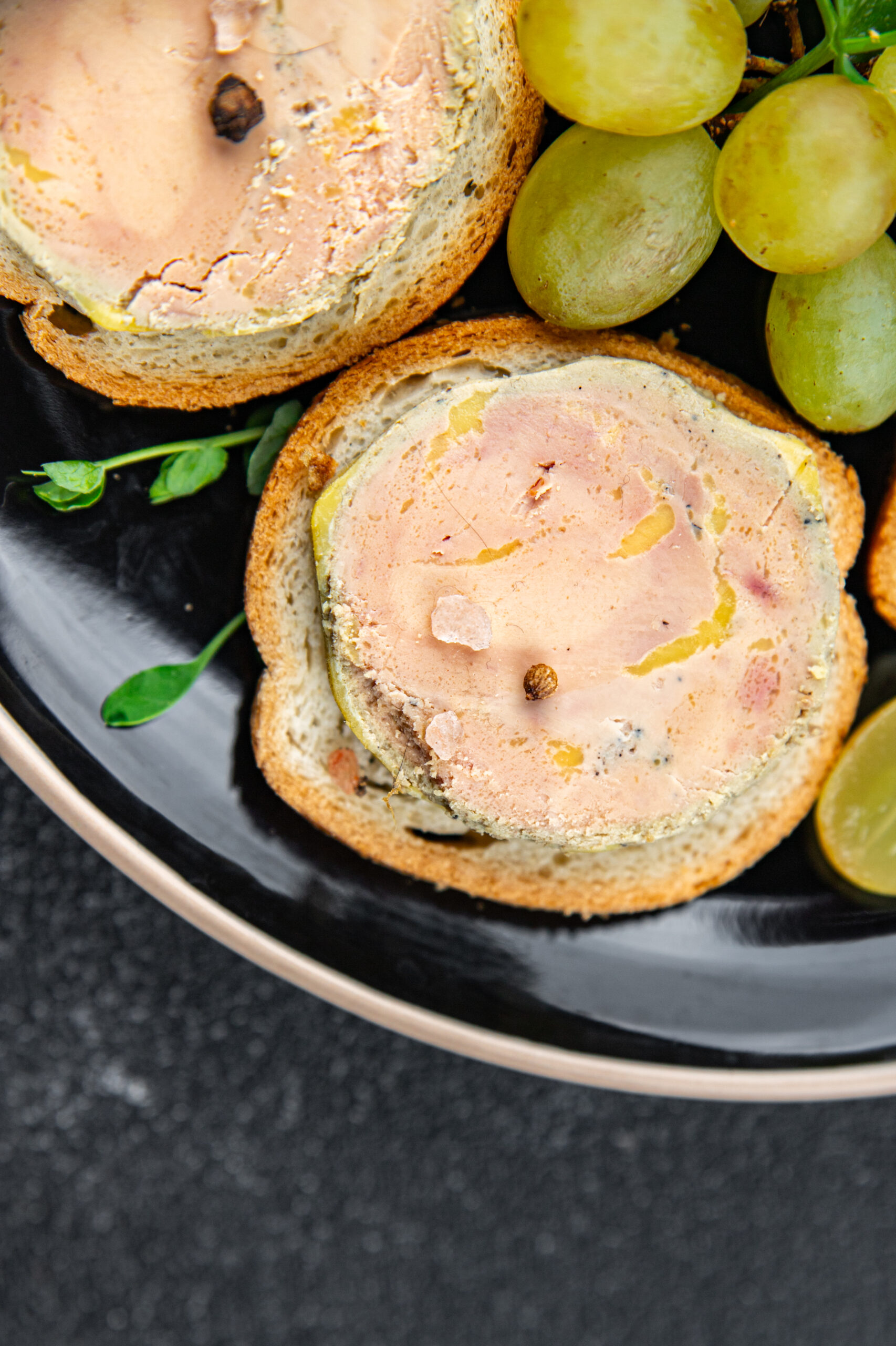 foie gras sandwich fresh delicious fresh goose or duck liver eating cooking appetizer meal food snack on the table copy space food background rustic top view