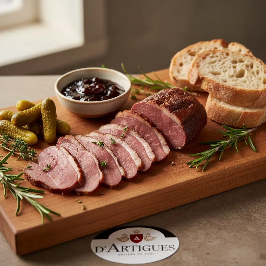 Magret de canard séché pour la restauration