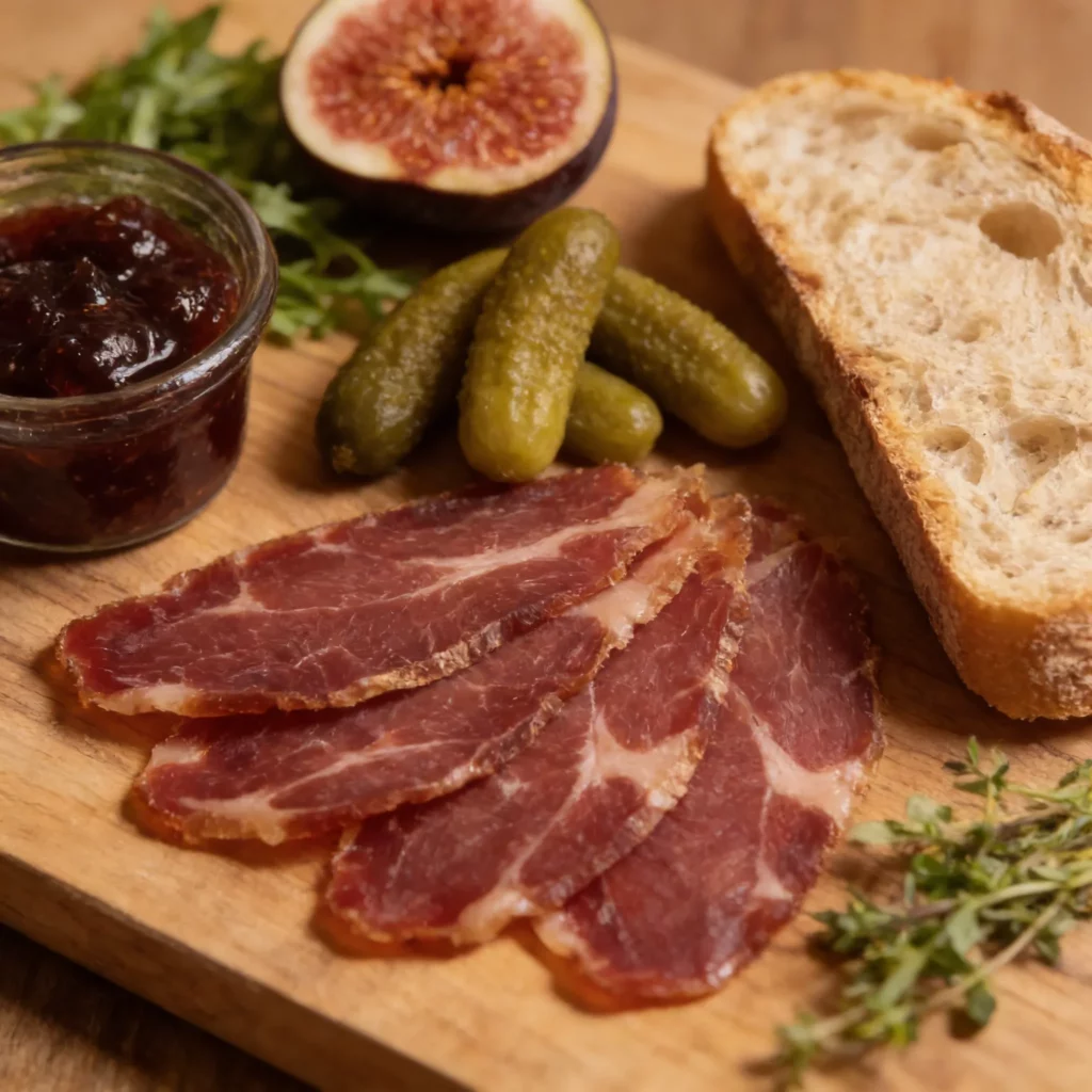 Magret de canard séché pour la restauration