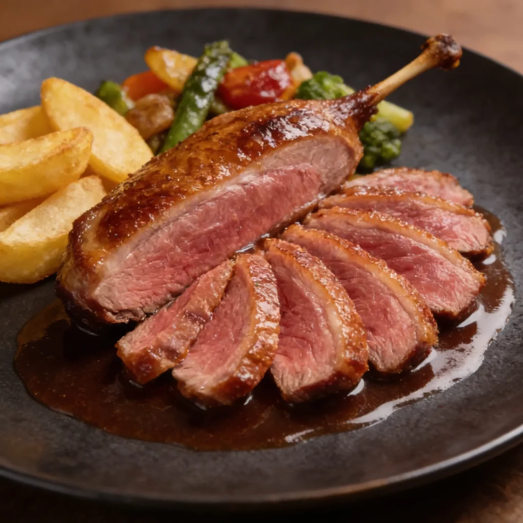 Rôti de magret de canard