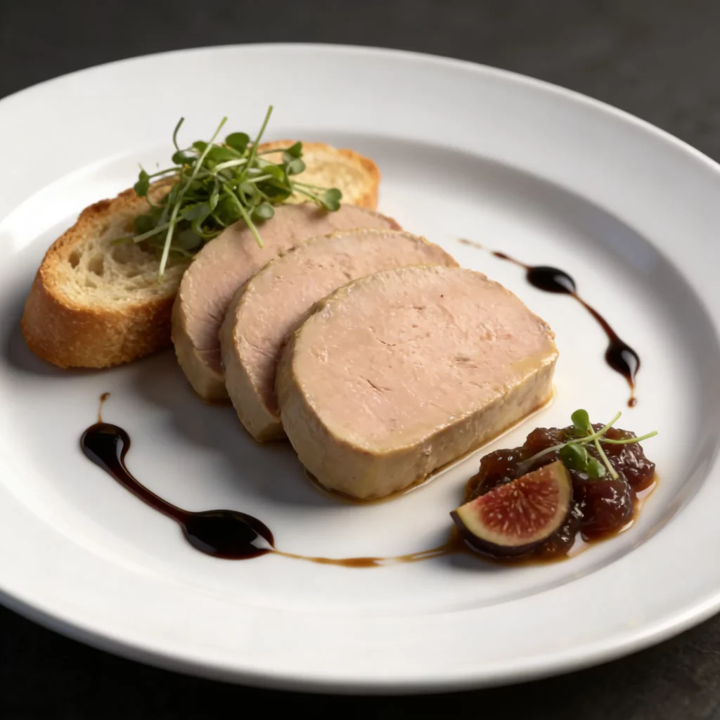Foie gras mi-cuit sous vide