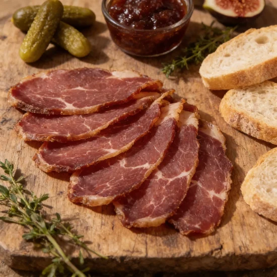Magret de canard séché pour la restauration